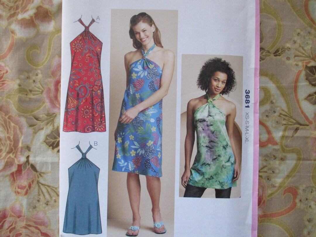 2010s Kwik Sew Sewing Pattern 3681 Misses Dress or Tunic Sizes XS-S-M-L ...