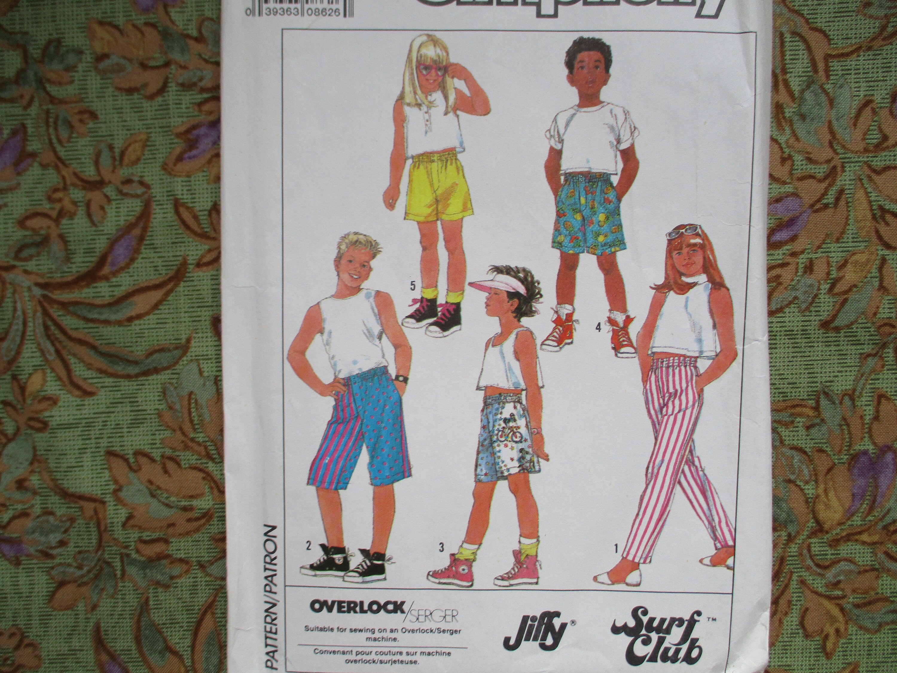 ♡ ページ（w44 w46） Vintage 1980s Simplicity Sewing Pattern 9068 Girls and Boys Pants