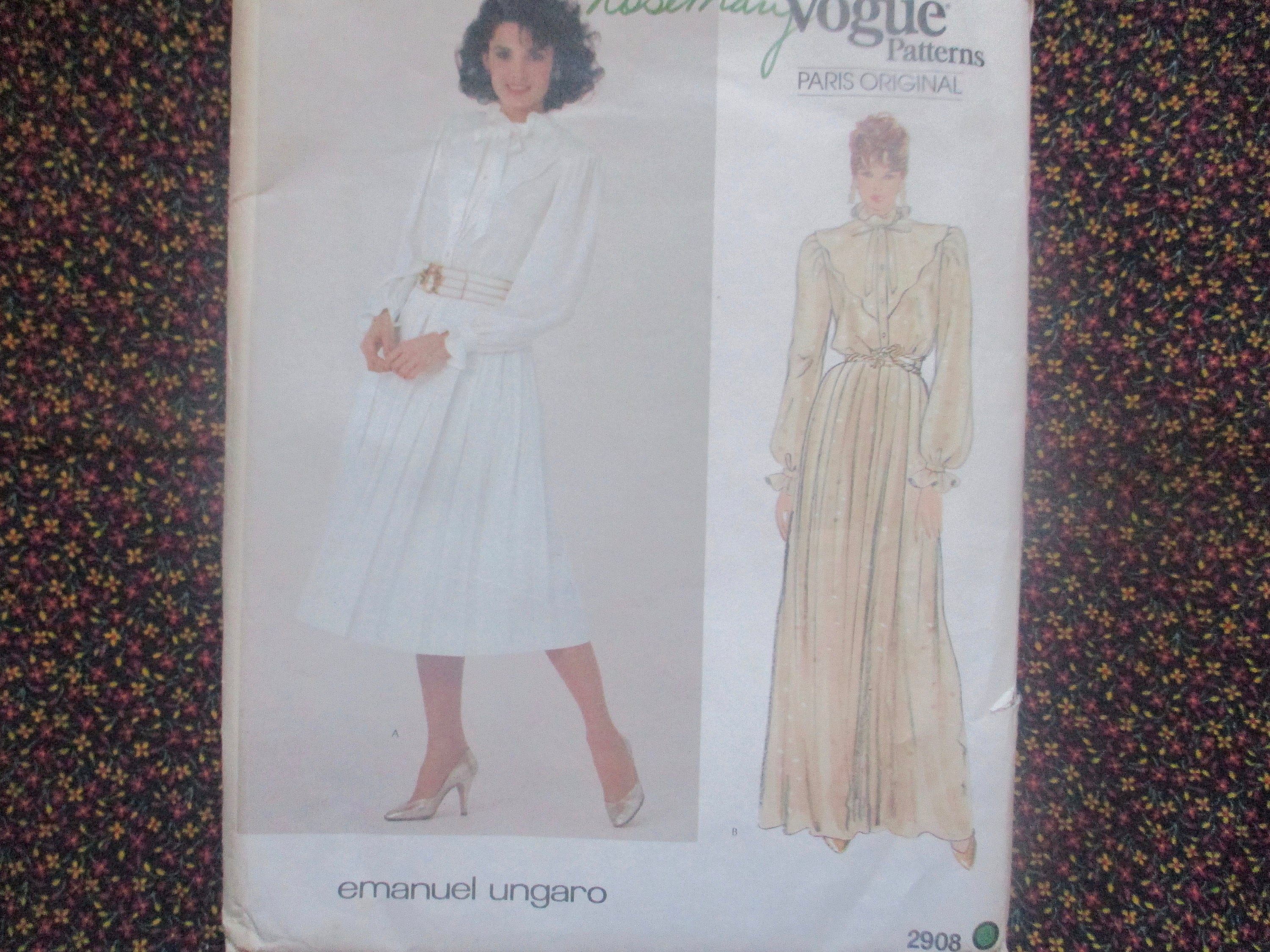 Rare vintage Emanuel Ungaro Parallele Paris silk dress