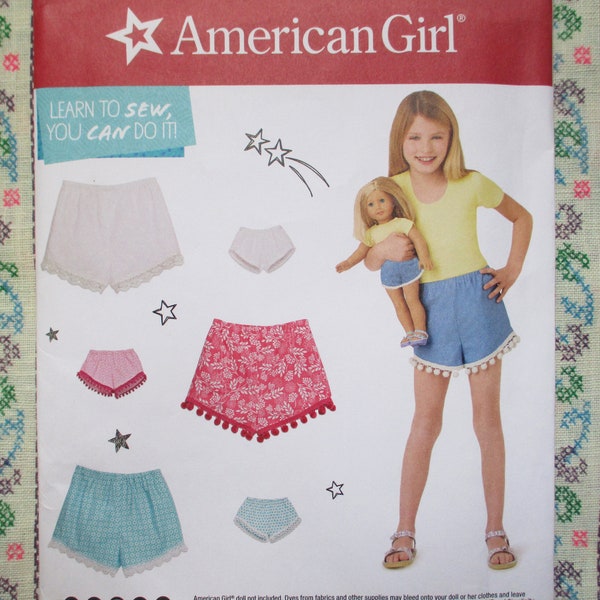 American Girl Shorts Pattern Etsy