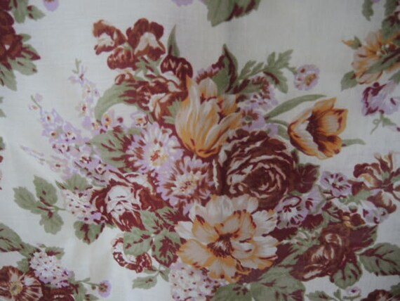 Vintage Glentex scarf acrylic floral flowers  30 … - image 3