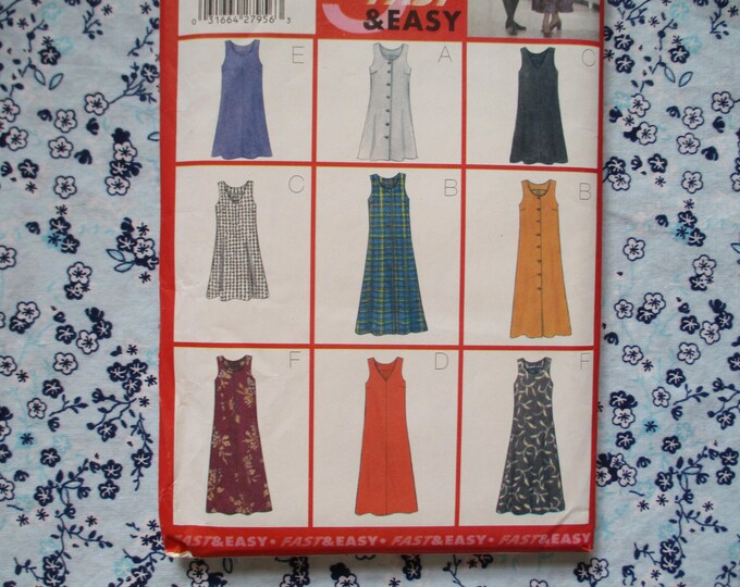Simplicity Pattern5628 Vintage 1990s Butterick Sewing Pattern 5628 Misses Jumper Size 18-20-22 ...