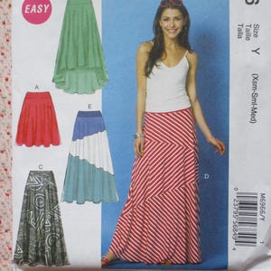 2010s sewing pattern McCalls 6966 Misses skirts sizes XS-S-M UNCUT