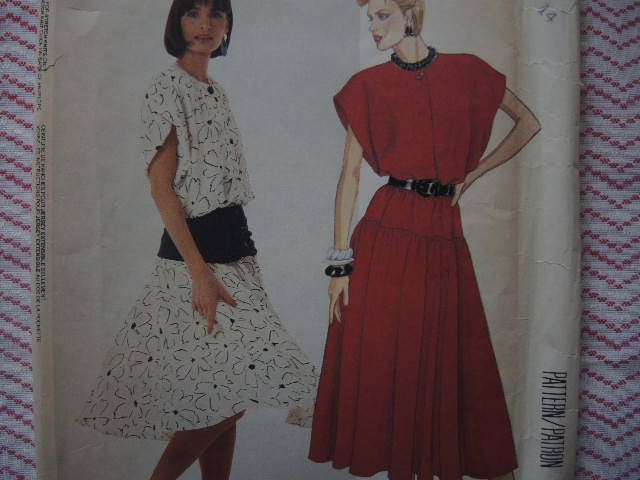 Vintage 1980s McCalls sewing pattern 2581 misses dress and hip | Etsy