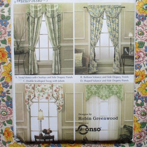 2000er Jahre Schnittmuster Chick 5688 Fensterdekoration einfach elegant Fensterdekoration one size UNCUT