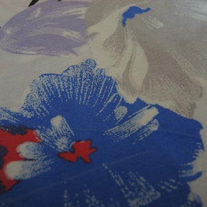 Vintage 1980s abstract floral fabric cotton polyester blend 46 inches wide BTY image 6