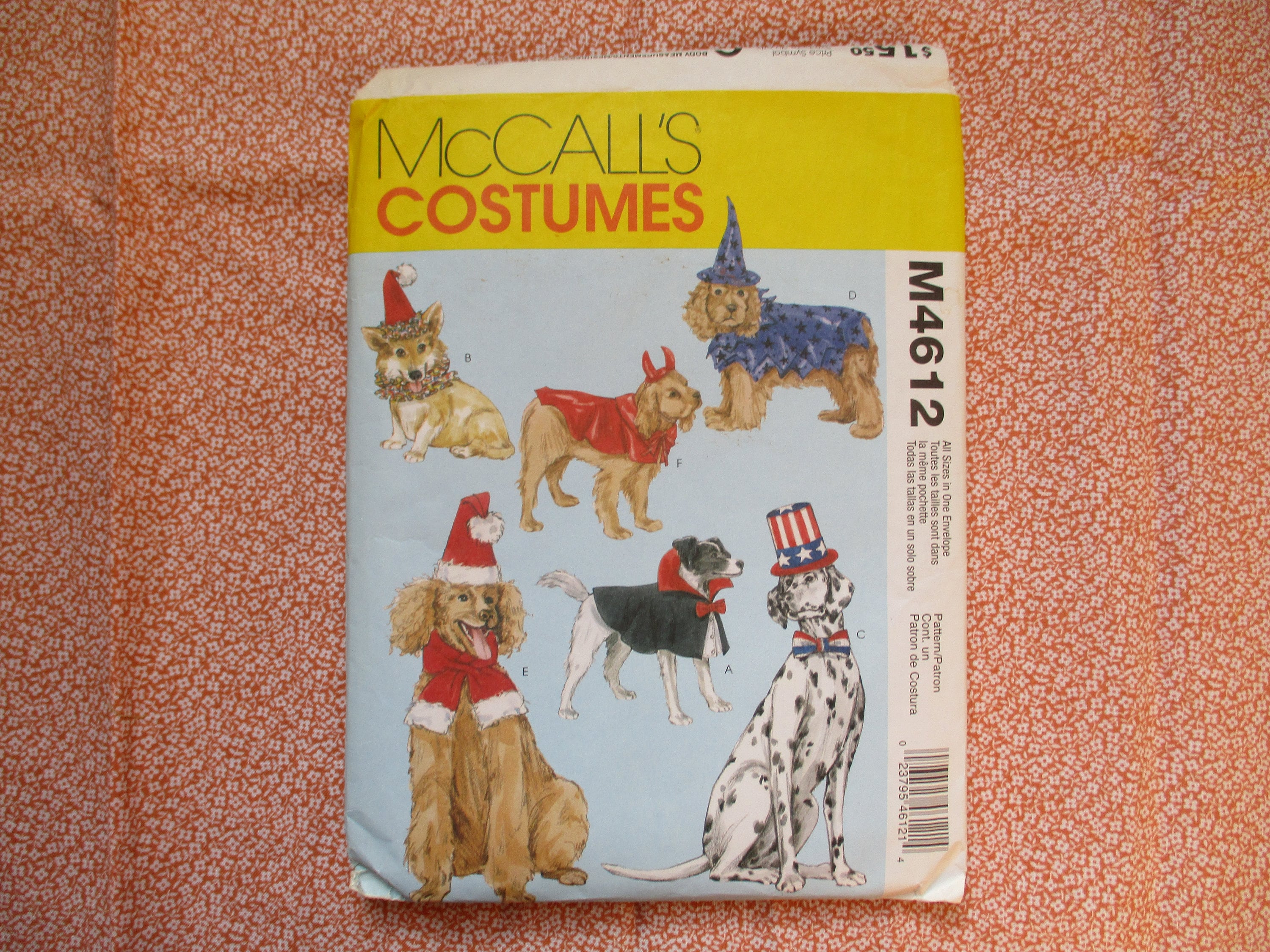 2000s Mccalls Sewing Pattern 4612 Holiday Halloween and Christmas ...