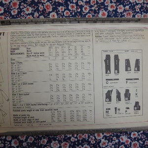 Vintage 1970s Simplicity Sewing Pattern 8291 Misses Shirt Jacket Skirt ...