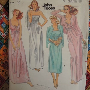 vintage 1970s Butterick sewing pattern 5703 John Kloss designer size 10 UNCUT