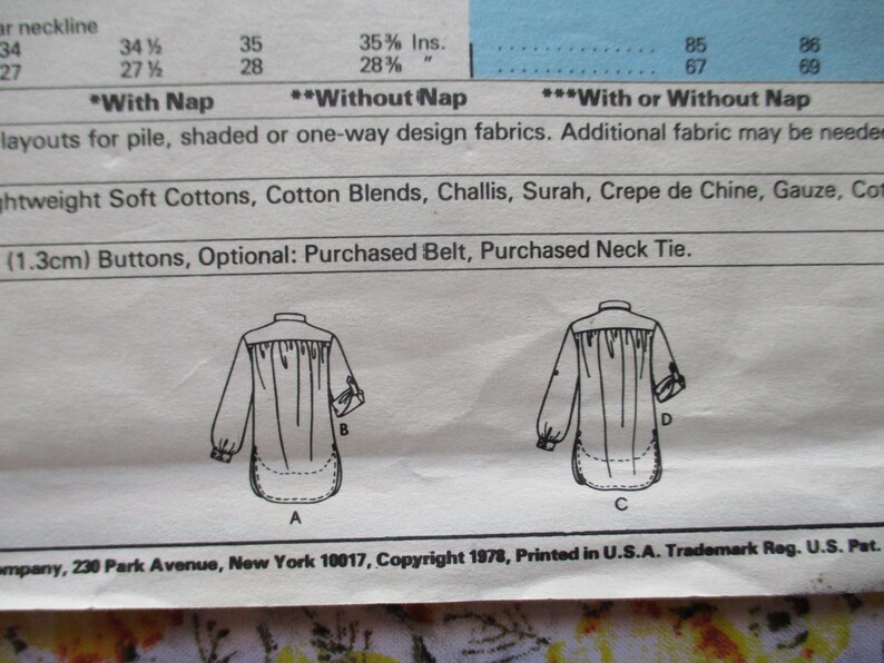 Vintage 1970s Mccalls Sewing Pattern 6385 Misses Set of Blouses or ...