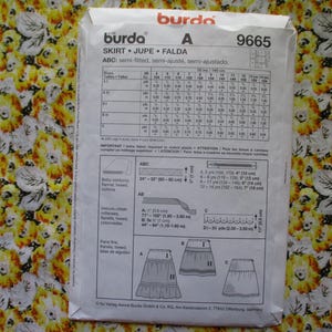 Burda Kids Sewing Pattern 9665 Kids Skirt UNCUT Size 4-14 - Etsy