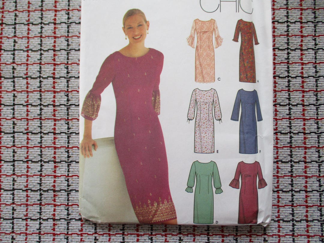 Simplicity Pattern 9325 2000s Simplicity Sewing Pattern 9325 Misses Lined Semi Fitted Dress ...