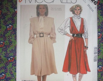 vintage 1980s McCalls sewing pattern 2126 misses jumper UNCUT size 10-12-14