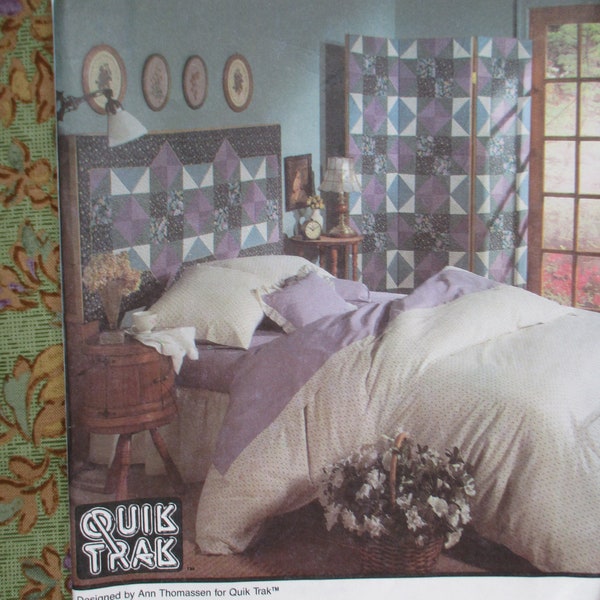 vintage 1990s Simplicity sewing pattern 7730 fabric covered headboards UNCUT