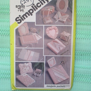 vintage 1980s Simplicity House sewing pattern 5296 desk and dresser accessories UNCUT