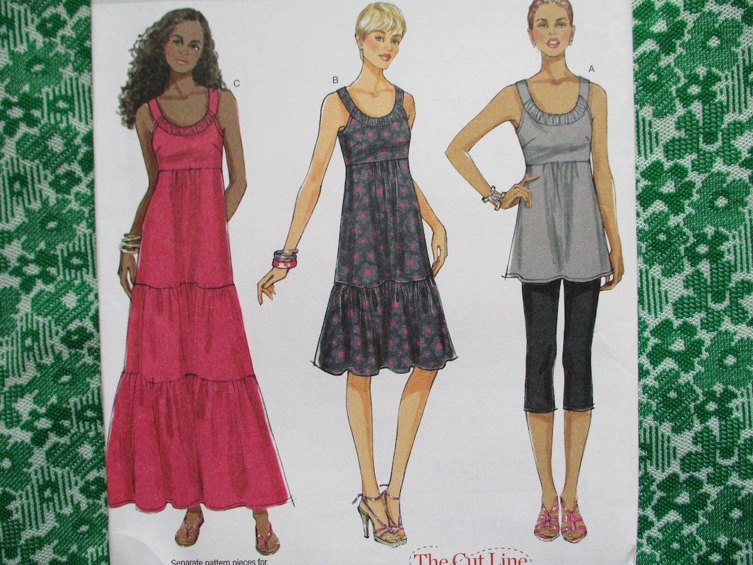 2010s Sewing Pattern Butterick 5637 Misses Tunic and Dress in Two ...