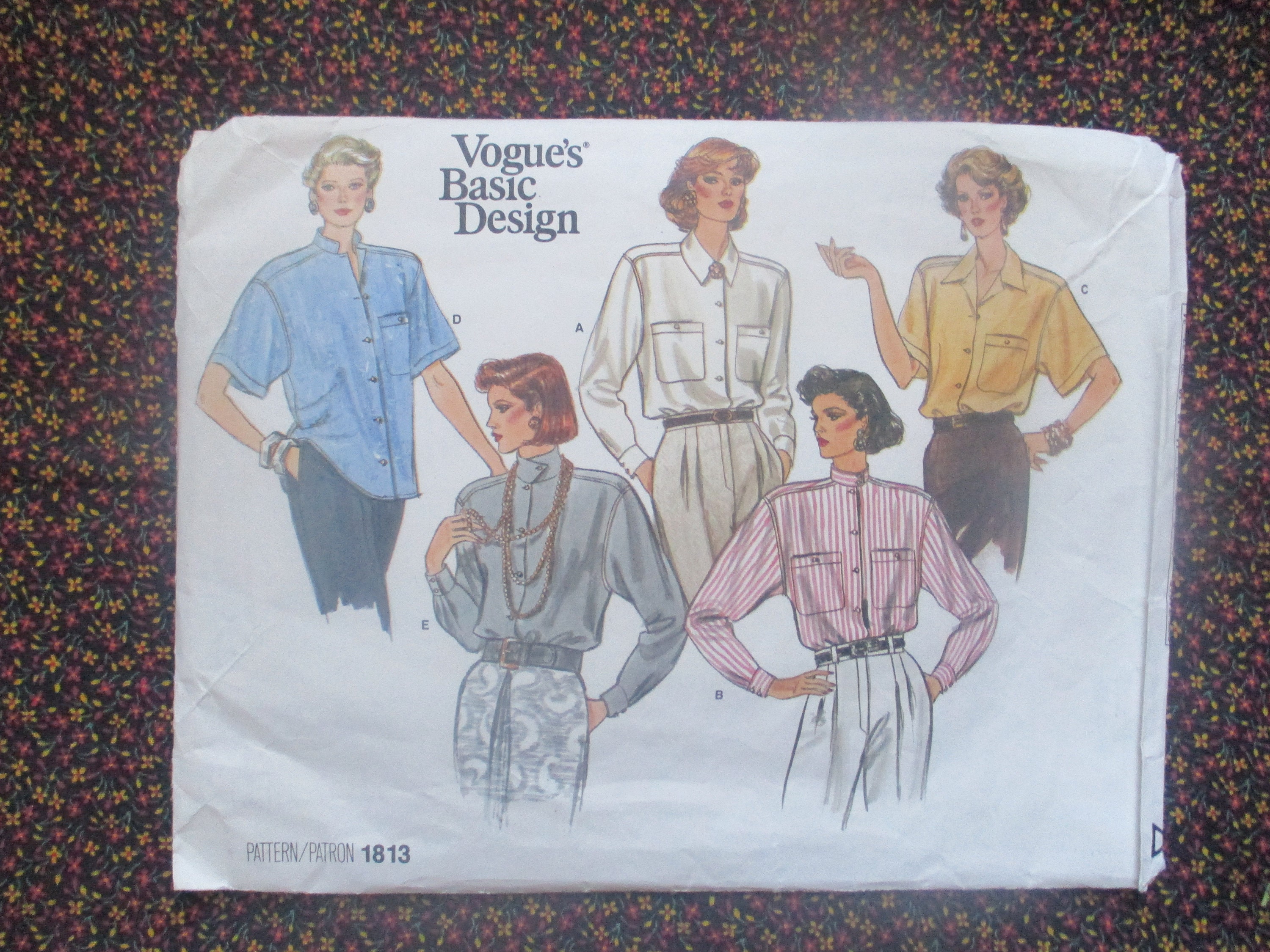 Vintage 1980s Vogue Basic Design Sewing Pattern 1813 Misses | Etsy