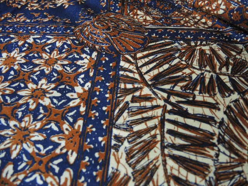 Vintage 1960s cotton decor fabric Norfix super stain repellent 1 yard 18 inches 45 inches wide
