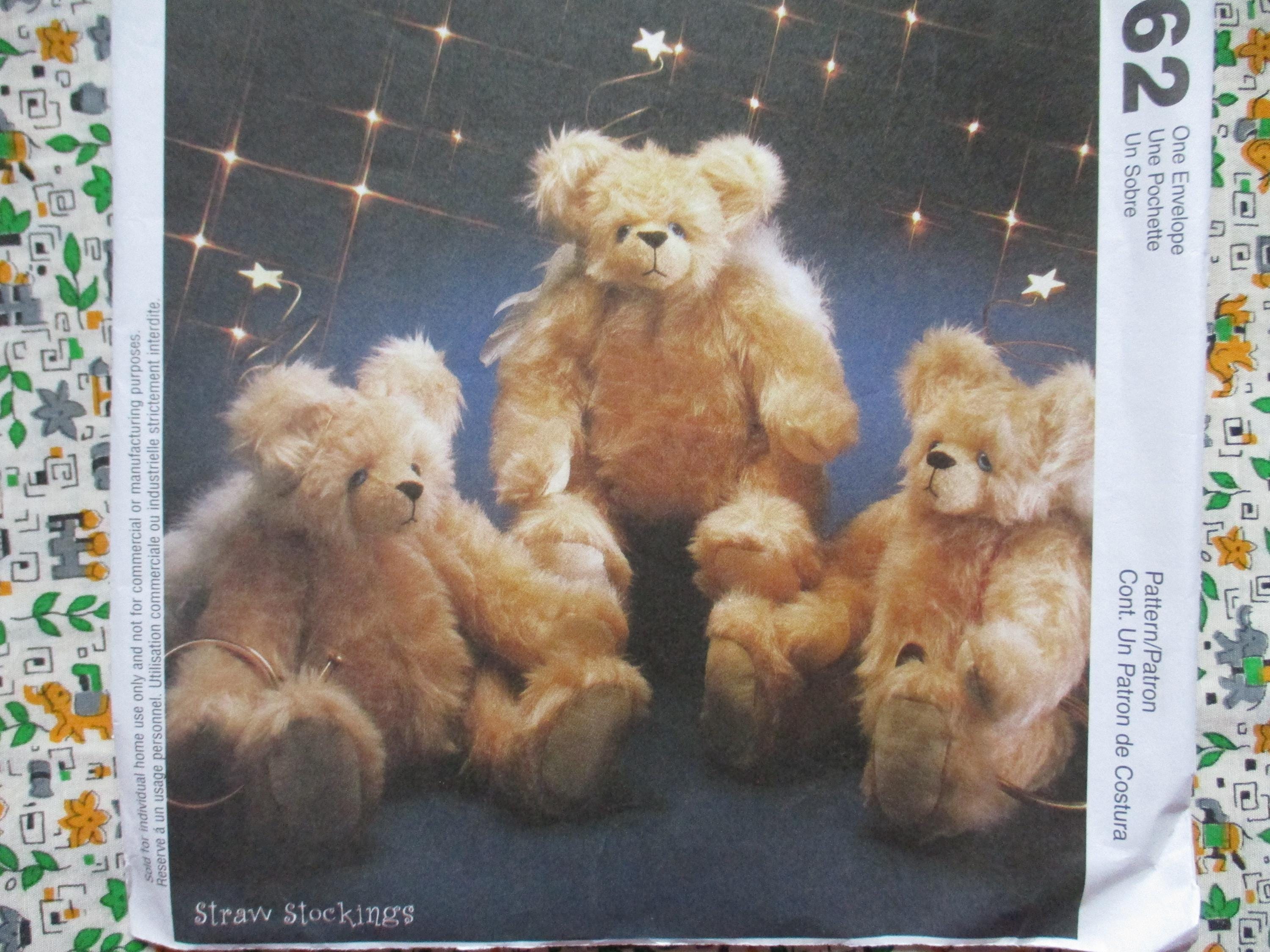 Vintage 2000s Mccall's Sewing Pattern 3062 Jointed Teddy Bears - Etsy