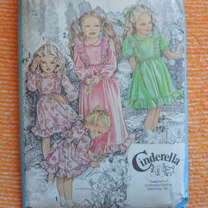 vintage 1980s Simplicity sewing pattern 9354 girls dress in two lengths size 3