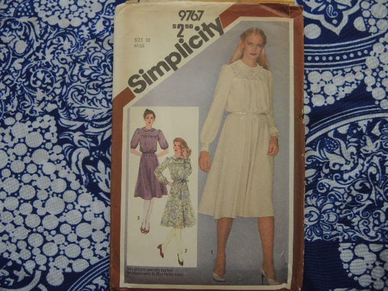 Vintage 1980s Simplicity Sewing Pattern 9767 Misses Pullover | Etsy