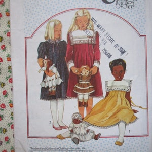 vintage 1980s Simplicity sewing pattern 6657 Cinderella girls dress size 12