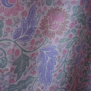 vintage 1980er Viskose Tuch floral blumen made in Italy 84 x 84 cm