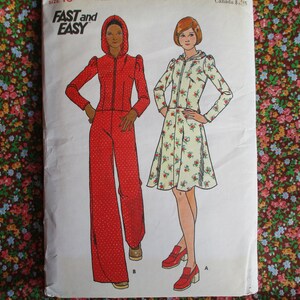 vintage 1970s Butterick sewing pattern 4019 misses fast and easy top skirt and pants size 10 UNCUT