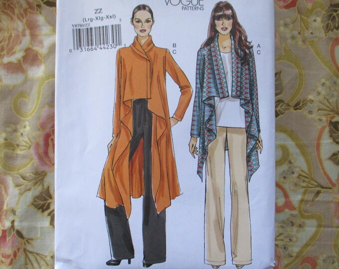 2010s Vogue Sewing Pattern 8780 Jacket and Pants Sizes L-XL-XXL UNCUT ...