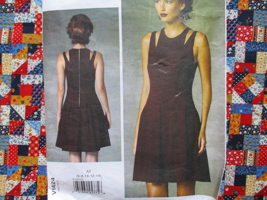 2010s Vogue Sewing Pattern American Designer Rebecca Taylor 1424 Misses ...