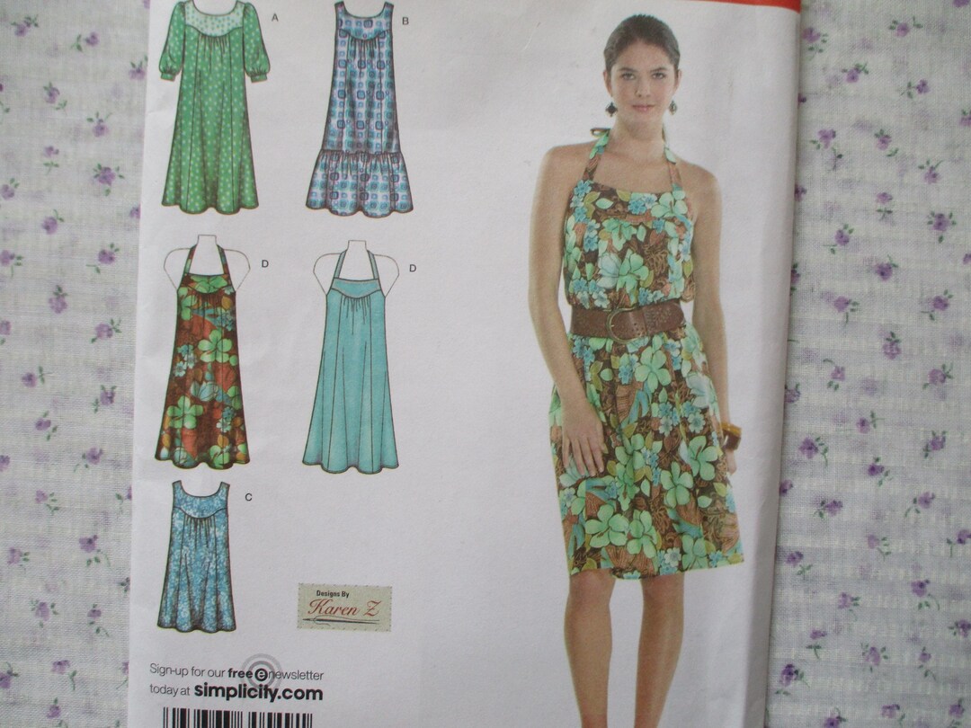 2010s Simplicity Sewing Pattern 3778 Misses Dresses or Tunic Size 20W ...