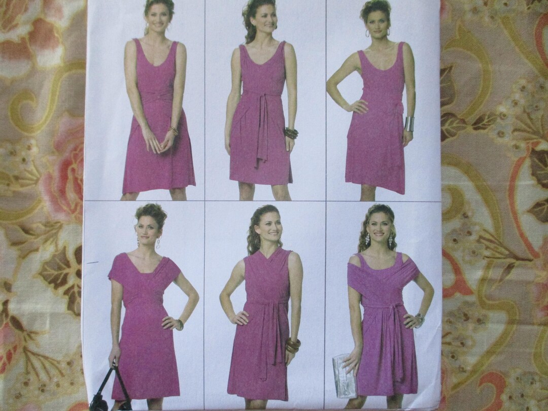 2010s Sewing Pattern Butterick 5606 Misses Pullover Dress Sizes XS-S-M ...