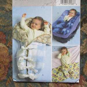 2000er Jahre Schnittmuster Butterick 4416 Wickeltuch Trägerhaube UNCUT