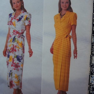 vintage 1990s Butterick designer sewing pattern 5031 misses dress Jessica Howard UNCUT size 12-14-16