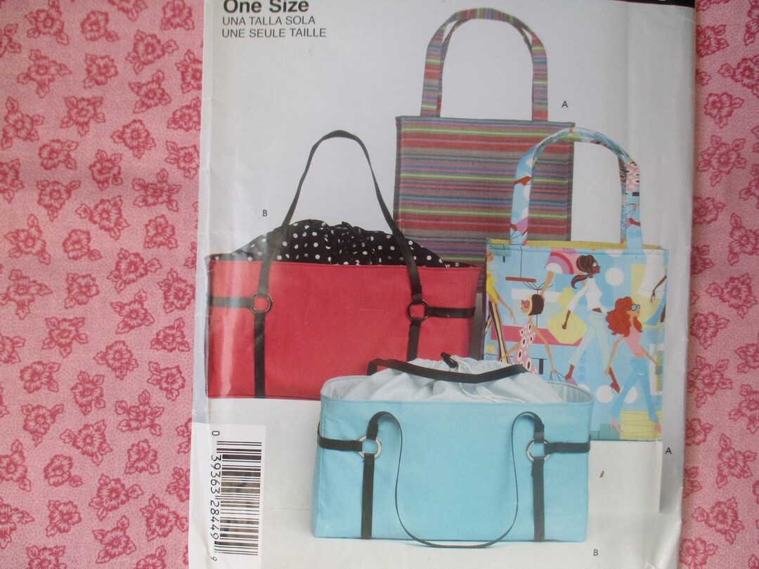 2000s Sewing Pattern Simplicity 4909 Bags in 2 Styles UNCUT