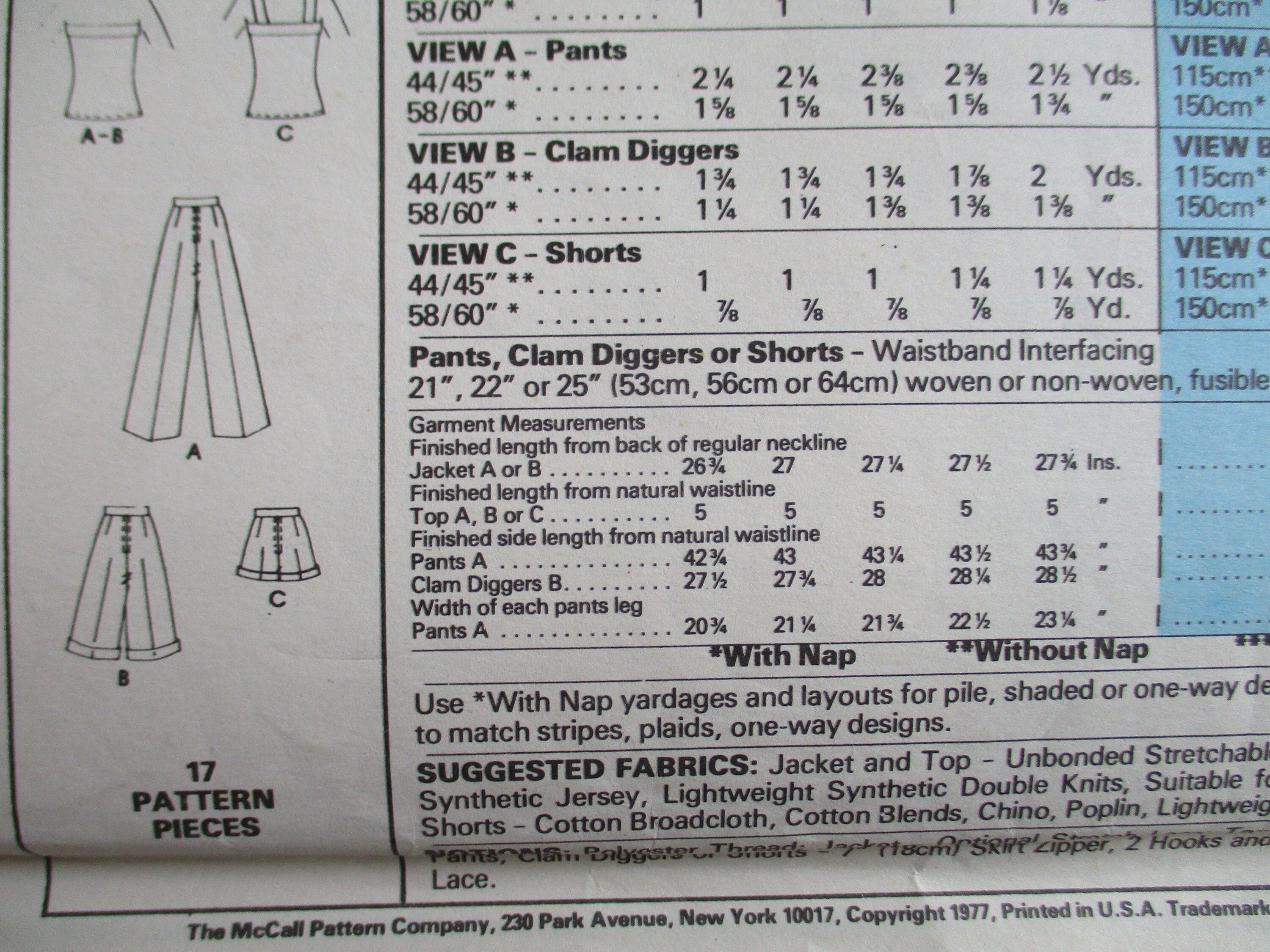 Vintage 1980s Mccalls Sewing Pattern 5530 Misses Unlined Jacket Top and ...