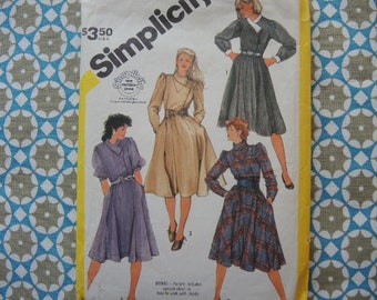 UNCUT Simplicity Sewing Pattern 7062 KK Womens WeddingParty Dress Below CalfFull Length Fitted Bodice LongShort Sleeves Sizes 8 10 12 14