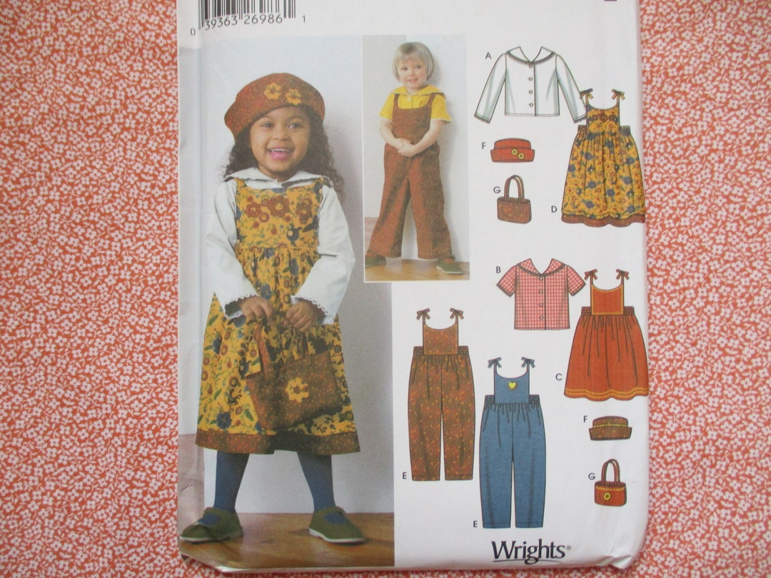 2000s Sewing Pattern Simplicity 5482 Baby or Toddlers Blouse Dress or ...