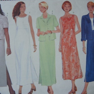 Modello di cucito Butterick anni &#39;90 5932 UNCUT giacca e vestito da signorina taglie 8-10-12
