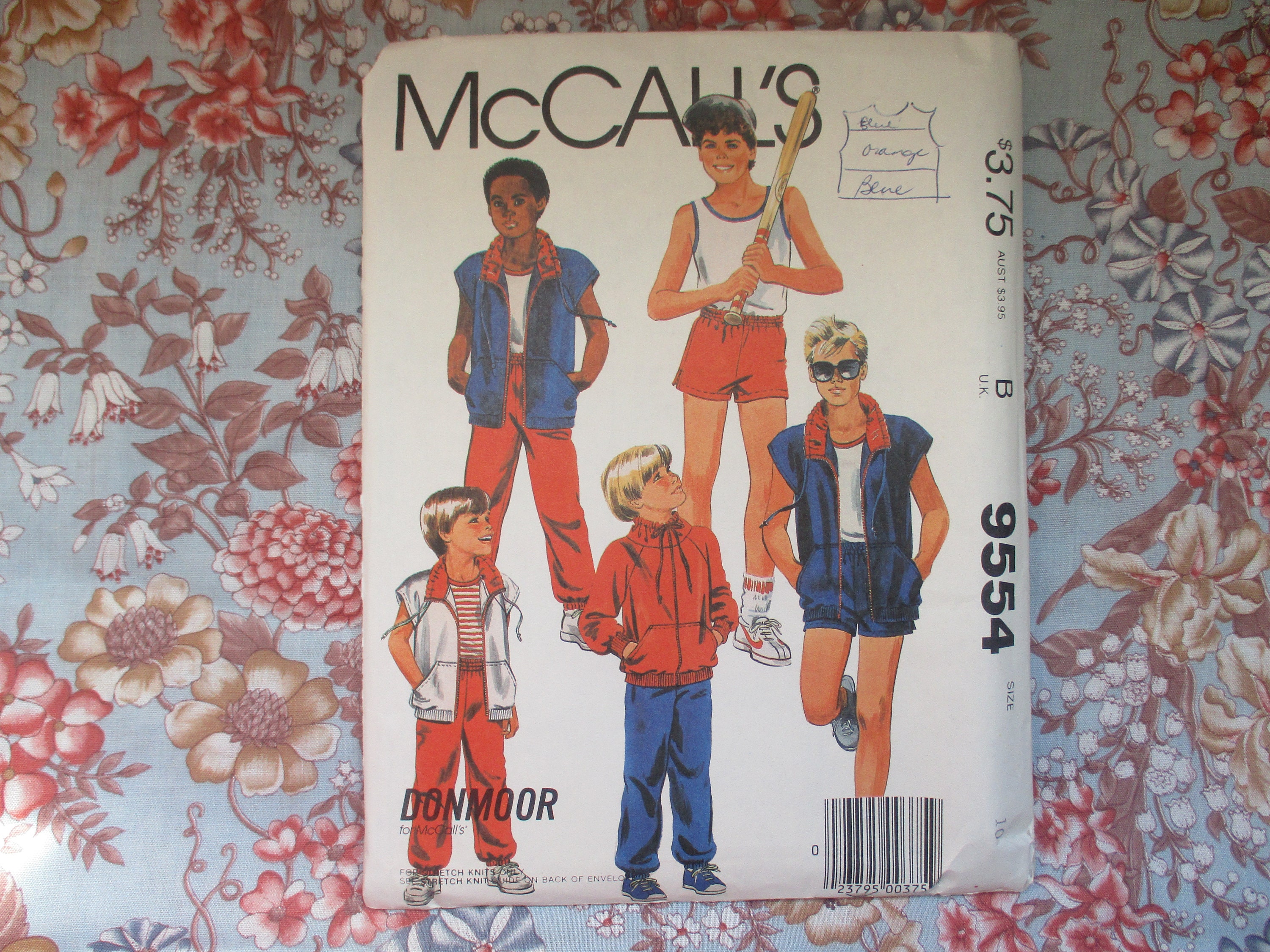 Vintage 1980s McCall's sewing pattern 9554 childrens | Etsy