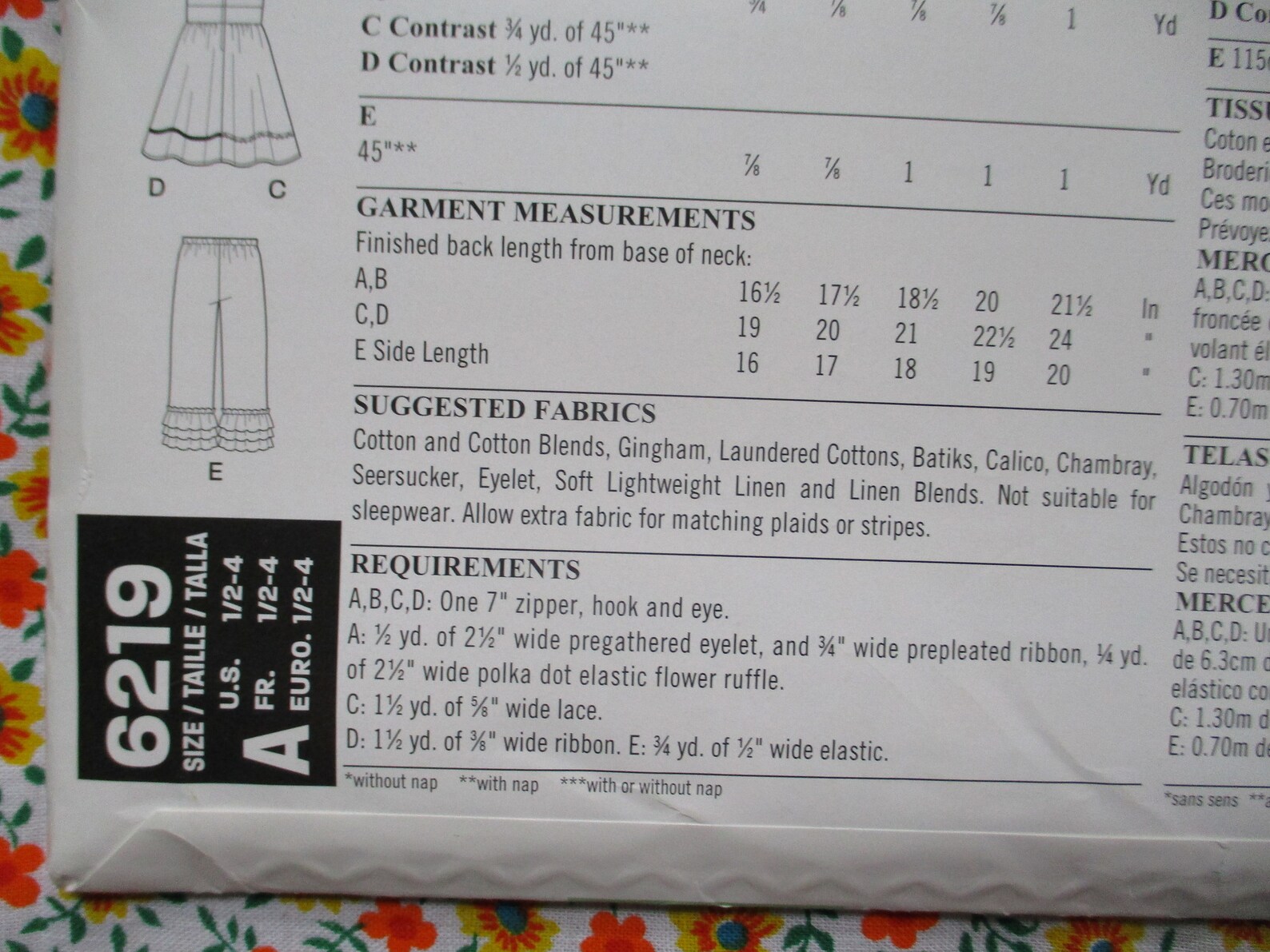 2010s New Look Sewing Pattern 6219 Toddler Girls Dress and Ruffled ...