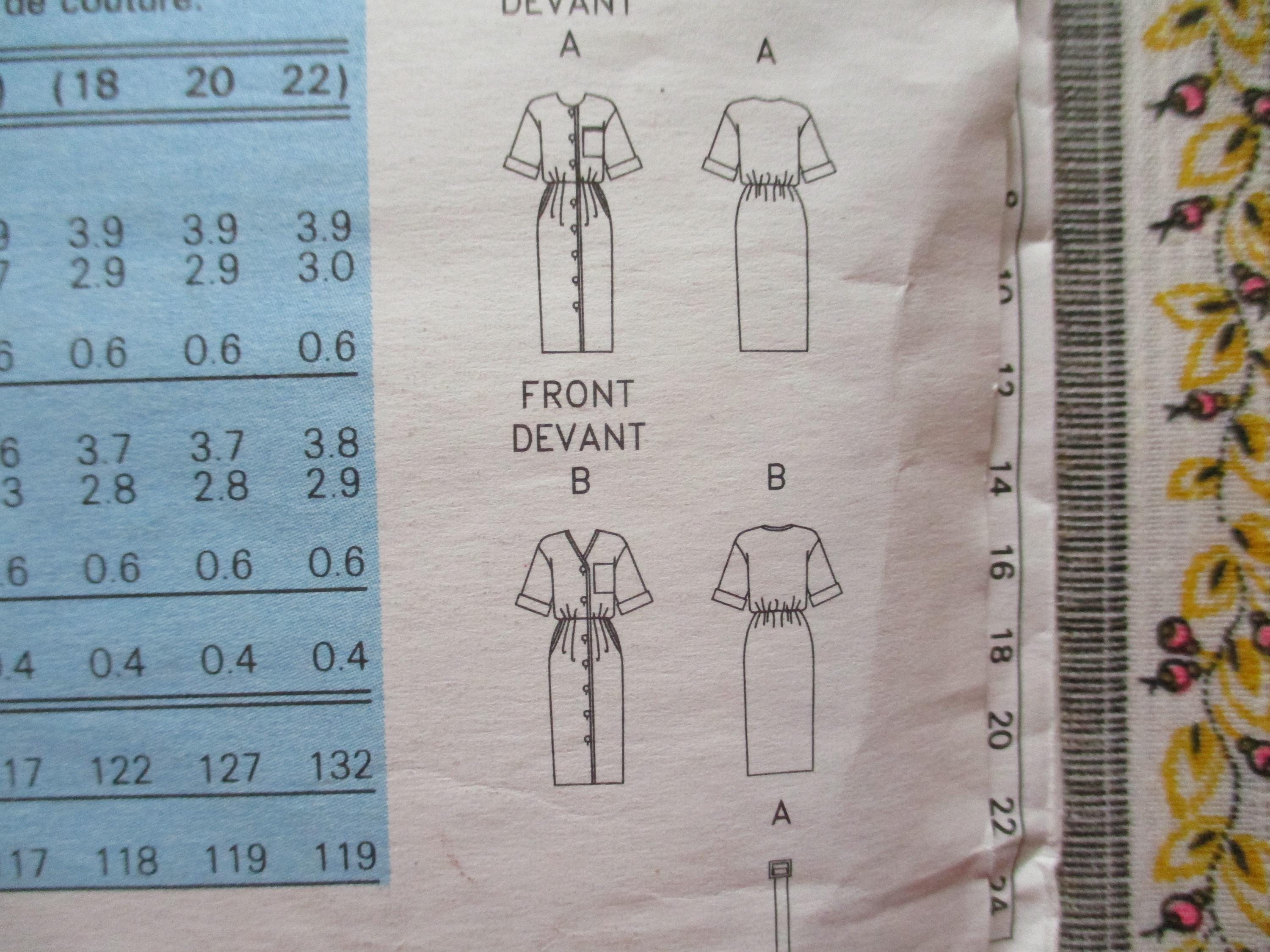 Vintage 1990s Sewing Pattern Butterick 6688 Designer Chetta B Misses ...