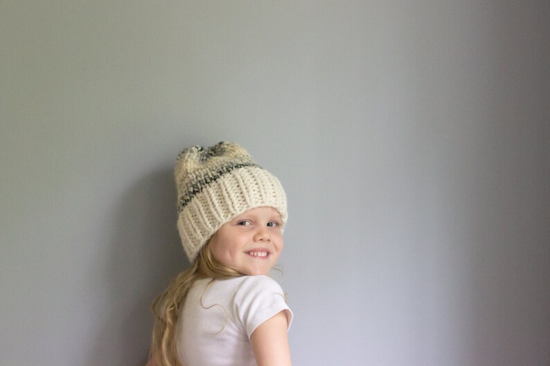 Pour enfant ou adulte grosse Tuque Personnaliser vos couleurs Ajouter un pom pom image 2