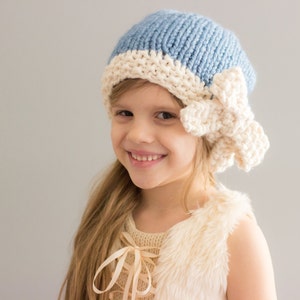 Slouchy Hat with Bow Children & Adult sizes image 1