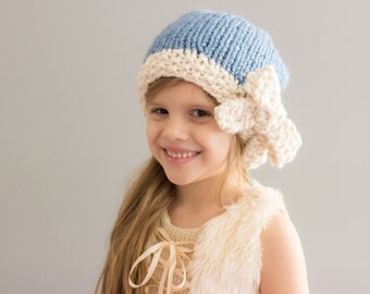 Slouchy Hat with Bow || Children & Adult sizes