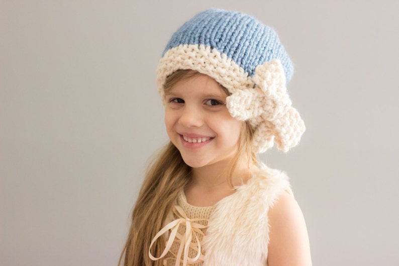 Slouchy Hat with Bow Children & Adult sizes image 1