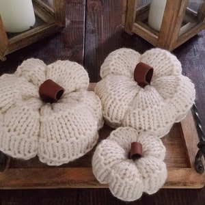 INSTANT DOWNLOAD KNiTTiNG PaTTERN DIY Knit Pumpkin Pattern in Three Sizes image 3