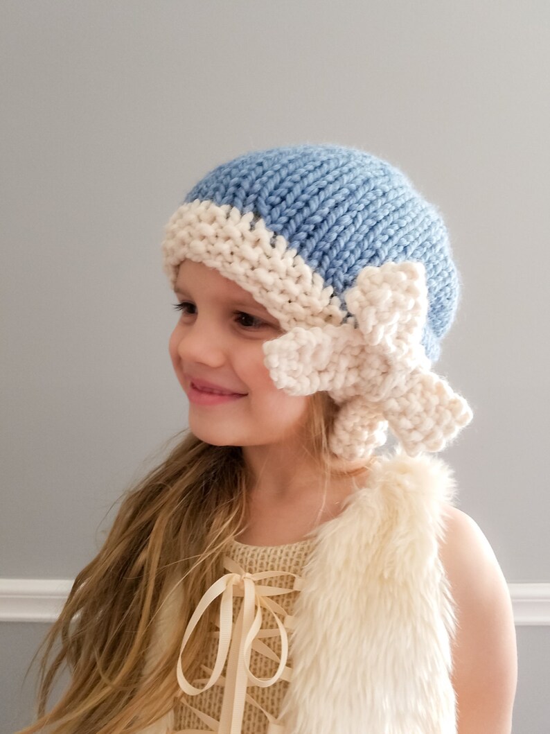 Slouchy Hat with Bow Children & Adult sizes image 5