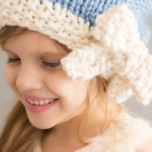 Slouchy Hat with Bow Children & Adult sizes image 3