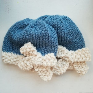 Slouchy Hat with Bow Children & Adult sizes image 4